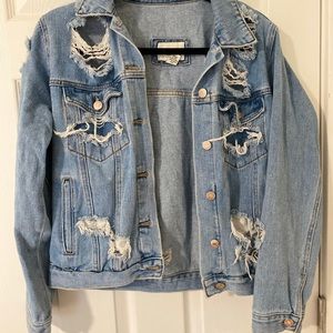 Distressed Denim Jacket